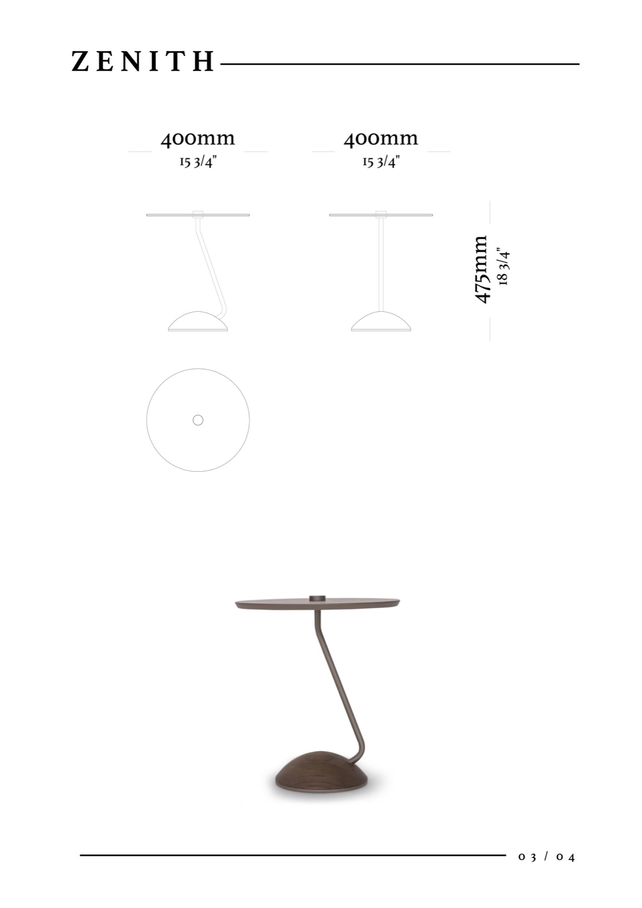 Mesa de apoio Zenith — foto 5